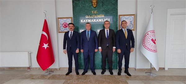 Bayındır, kiraz ve Beydağ Kaymakamlarımız, Kaymakamımız Kudret Kurnaz'a Hayırlı Olsun Ziyaretinde Bulundular.